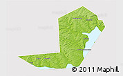 Physical 3D Map of Chastinskiy, cropped outside