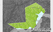 Physical 3D Map of Chastinskiy, darken, desaturated