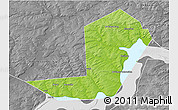 Physical 3D Map of Chastinskiy, desaturated