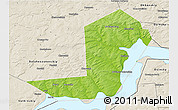 Physical 3D Map of Chastinskiy, shaded relief outside
