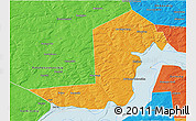 Political 3D Map of Chastinskiy