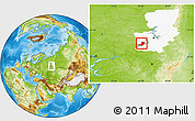Physical Location Map of Chastinskiy, highlighted parent region
