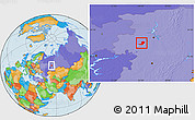 Political Location Map of Chastinskiy