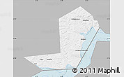 Gray Map of Chastinskiy, single color outside