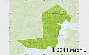 Physical Map of Chastinskiy, lighten