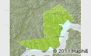 Physical Map of Chastinskiy, semi-desaturated