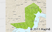 Physical Map of Chastinskiy, shaded relief outside