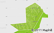 Physical Map of Chastinskiy, single color outside