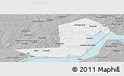 Gray Panoramic Map of Chastinskiy