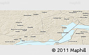 Shaded Relief Panoramic Map of Chastinskiy