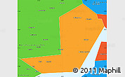 Political Simple Map of Chastinskiy