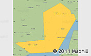 Savanna Style Simple Map of Chastinskiy