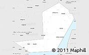 Silver Style Simple Map of Chastinskiy