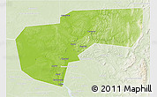 Physical 3D Map of Cherdynskiy, lighten