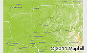 Physical 3D Map of Cherdynskiy