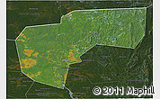 Satellite 3D Map of Cherdynskiy, darken