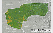 Satellite 3D Map of Cherdynskiy, lighten, semi-desaturated