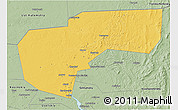 Savanna Style 3D Map of Cherdynskiy