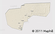 Shaded Relief 3D Map of Cherdynskiy, cropped outside