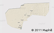 Shaded Relief 3D Map of Cherdynskiy, single color outside