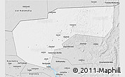 Silver Style 3D Map of Cherdynskiy