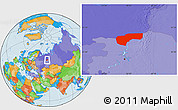 Political Location Map of Cherdynskiy