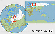 Savanna Style Location Map of Cherdynskiy, highlighted country, highlighted grandparent region, within the entire country