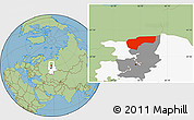 Savanna Style Location Map of Cherdynskiy, highlighted parent region, highlighted grandparent region