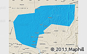 Political Map of Cherdynskiy, shaded relief outside