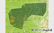 Satellite Map of Cherdynskiy, physical outside