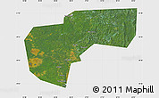 Satellite Map of Cherdynskiy, single color outside