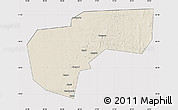 Shaded Relief Map of Cherdynskiy, cropped outside