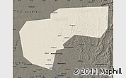 Shaded Relief Map of Cherdynskiy, darken