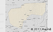 Shaded Relief Map of Cherdynskiy, desaturated