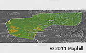 Satellite Panoramic Map of Cherdynskiy, desaturated