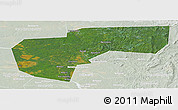 Satellite Panoramic Map of Cherdynskiy, lighten