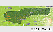 Satellite Panoramic Map of Cherdynskiy, physical outside