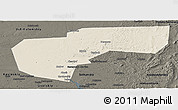 Shaded Relief Panoramic Map of Cherdynskiy, darken