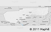 Silver Style Panoramic Map of Cherdynskiy