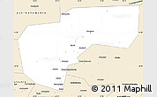 Classic Style Simple Map of Cherdynskiy