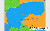 Political Simple Map of Cherdynskiy
