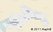 Classic Style 3D Map of Chusovskoy, single color outside