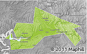 Physical 3D Map of Chusovskoy, desaturated