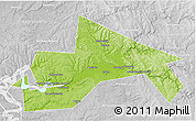 Physical 3D Map of Chusovskoy, lighten, desaturated