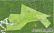 Physical 3D Map of Chusovskoy, satellite outside