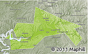 Physical 3D Map of Chusovskoy, semi-desaturated