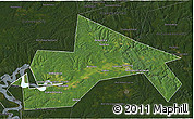 Satellite 3D Map of Chusovskoy, darken