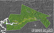 Satellite 3D Map of Chusovskoy, desaturated