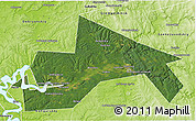 Satellite 3D Map of Chusovskoy, physical outside