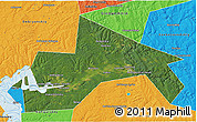 Satellite 3D Map of Chusovskoy, political outside